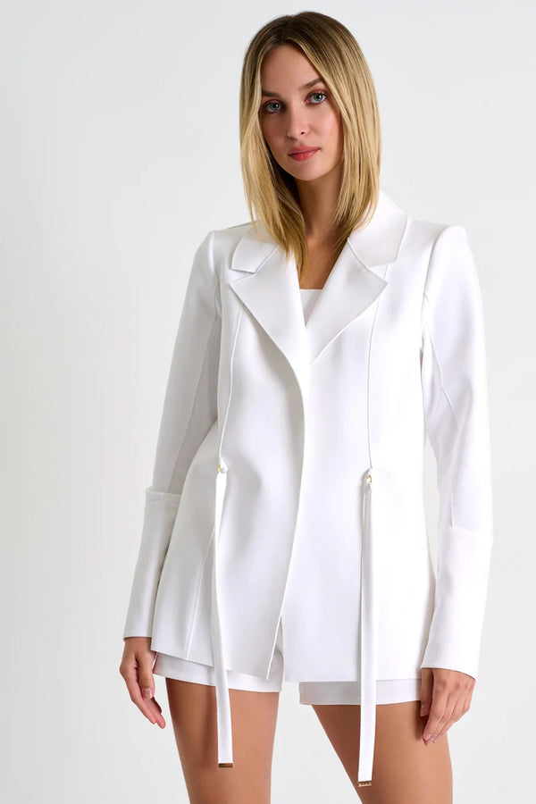 Shan Sofia Structured 3D jersey blazer